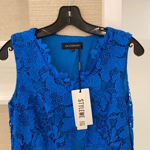 Blue lace dress new